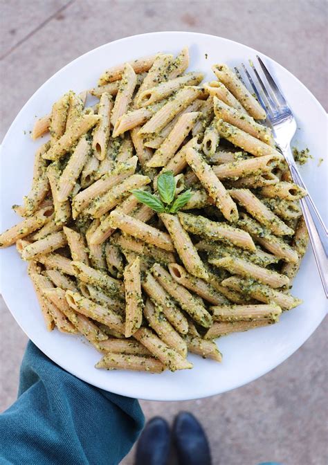 Pesto Penne Pasta – Six Vegan Sisters