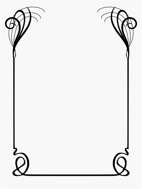 Transparent Borders Png Border Design For A4 Size Paper Png Download