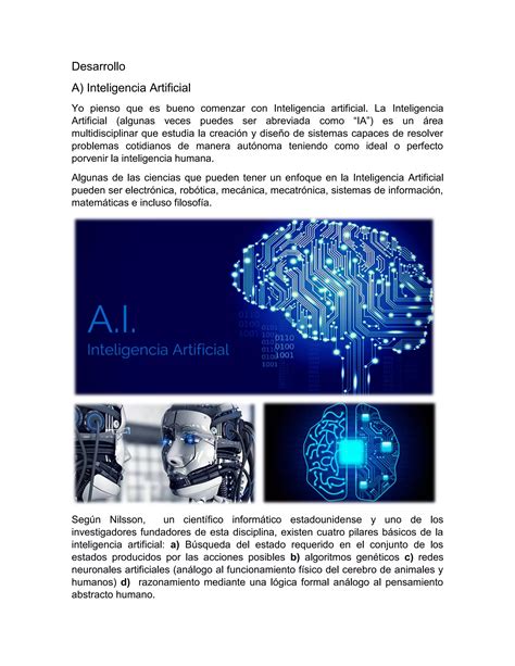 Inteligencia Artificial Sistemas Expertos Rob Tica Y Redes Neuronales