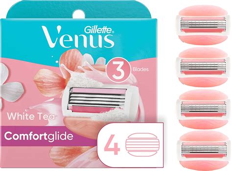 Gillette Venus Comfortglide White Tea Scented Women S Razor Blade Refills 4 Count Amazon Ca