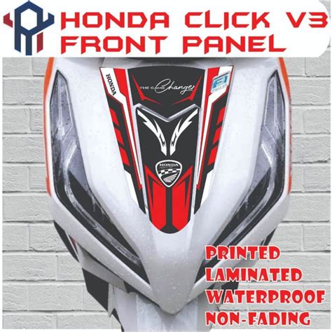 Honda Click Version 3 V3 125 150 Front Panel Printed And Laminated