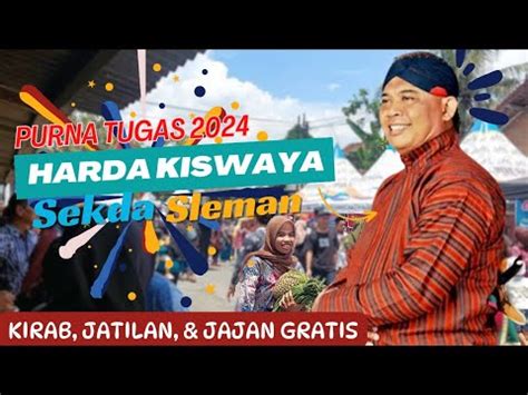 Kirab Jajan Gratis Purna Tugas Sekda Sleman Bp Harda Kiswaya Godean