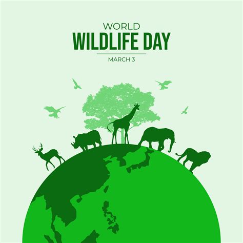 world wildlife day background 20490483 Vector Art at Vecteezy