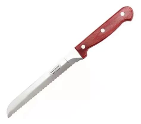 Cuchillo Fiambrero Dentado Pan Torta Largo Cabo Madera MercadoLibre