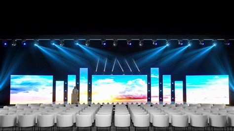 Stage With Led Screen Complete Setup Behance