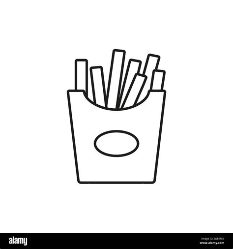 French Fries Icon Element Of Fast Food Icon For Mobile Concept And Web