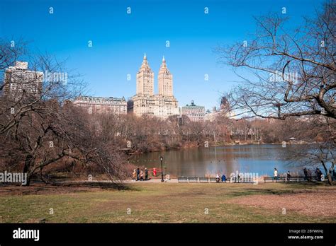 Central Park view, Manhattan New York Stock Photo - Alamy