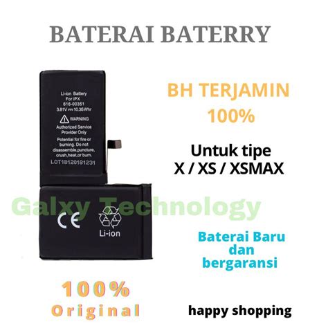 Jual Galaxyshop Baterai Battery Ip X Xs Xsmax Shopee Indonesia