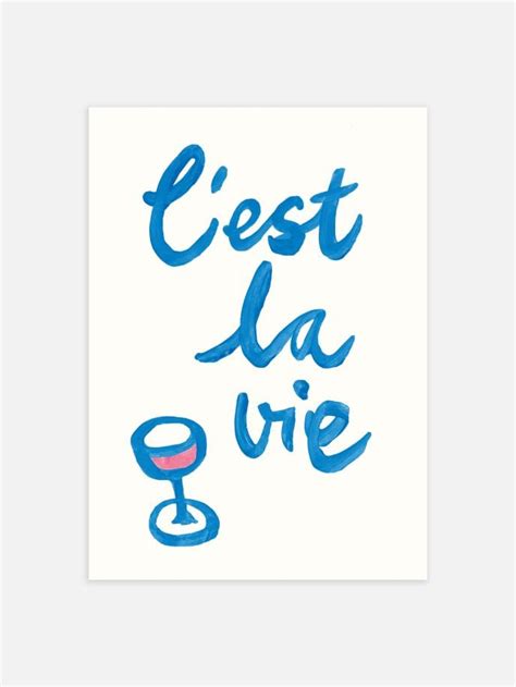 Poster C'est la Vie | Affiche déco | Postery