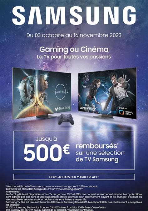 Offre De Remboursement Samsung Tv Oled Et Neo Qled Jusqu