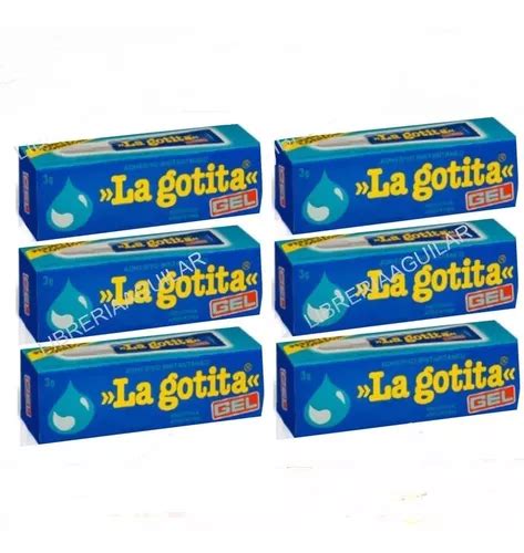 La Gotita En Gel 3gr Adhesivo Instantáneo Promo 6 Unidades MercadoLibre