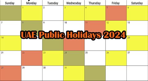 Uae Public Holidays 2024 Khaleejtimes Nevsa Adrianne