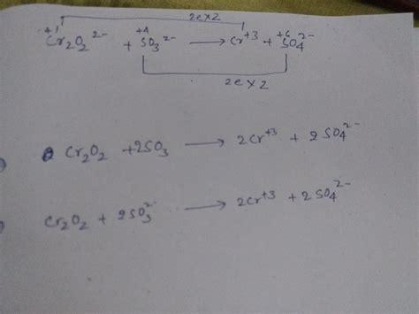 Balance The Following Redox Equations By The Oxidation Number Method