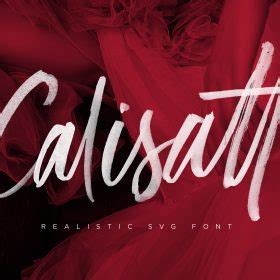 Calisatt Brush SVG Texture Fonts Konstantine Studio