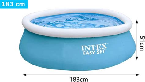 Intex Zwembad 183cm Opblaasbaar Bad Opblaasbaar Zwembad Rond