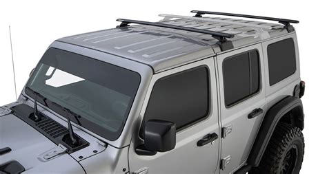 Rhino-Rack Vortex 2-Bar Backbone Roof Rack for 18-19 Jeep Wrangler Unlimited JL 4-Door w ...