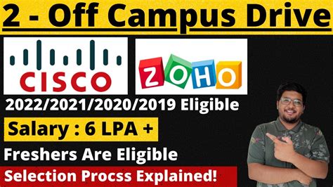 Zoho CISCO Off Campus Drive For Freshers 2022 2021 2020 2019