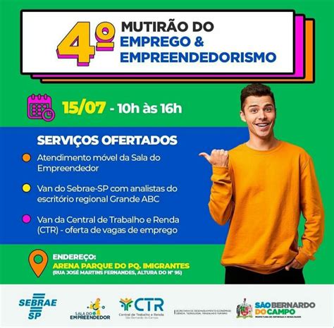 São Bernardo Realiza 4º Mutirão Do Emprego E Empreendedorismo Abc Em Foco