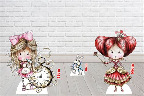 Display Alice no País das Maravilhas Kit Decorativo Elo7