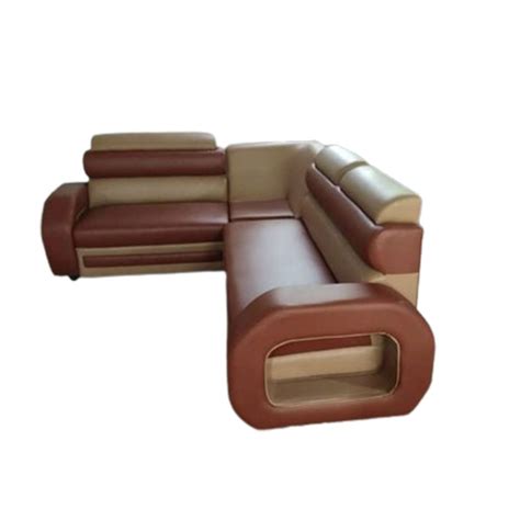 3 Seater Leather L Shape Sofa With Lounger At Rs 38000 Piece In