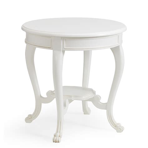 Small Round End Table White On Sale