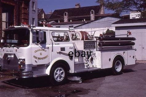 Charleston Sc Engine 2 1972 Mack Cf Pumper Fire Apparatus Slide