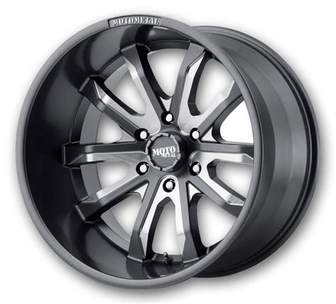 Moto Metal Wheels Mo Dagger Satin Gray Milled