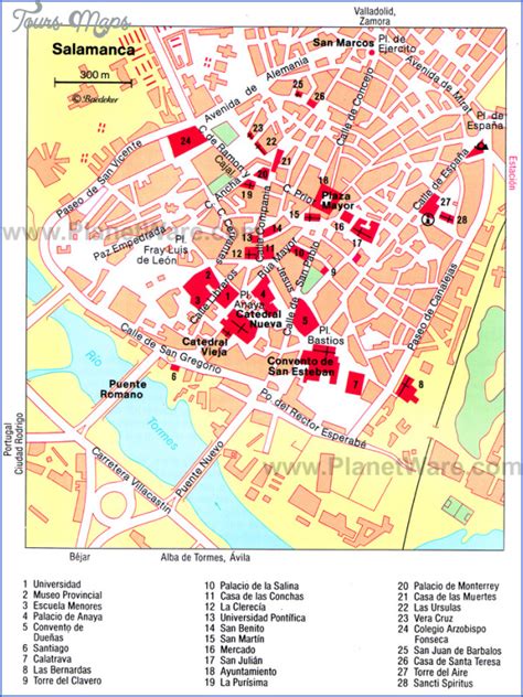 Salamanca Map - ToursMaps.com