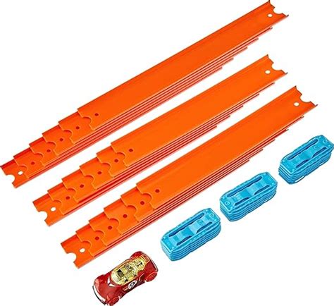 Amazon Hot Wheels Track Builder Straight Track Set Component Parts Scale Toy Car