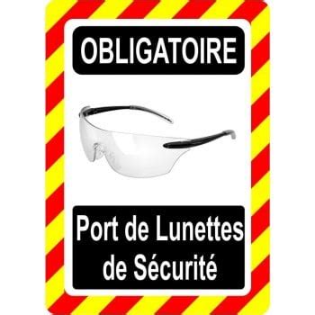 Pancarte D Quipement De Protection Individuelle Obligatoire Lunettes