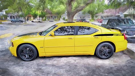 2006 Yellow Dodge Charger Daytona Rt X104 Photograph By Rich Franco