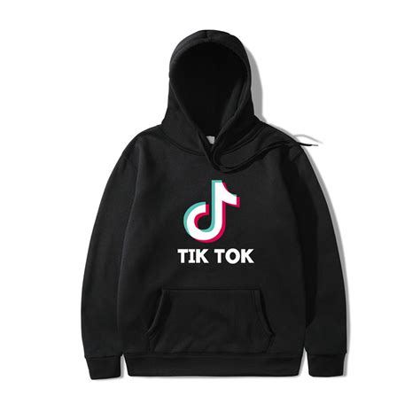 Tik Tok Logo Hoodie Sweatshirt Unisex Pullover