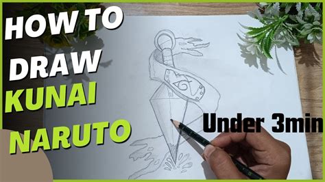 How To Draw Kunai Naruto Kunai Ninja Naruto Weapon Trending