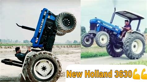 New Holland 3630 Dangerous Stunt Full Modify New Holland Front Big Tyre