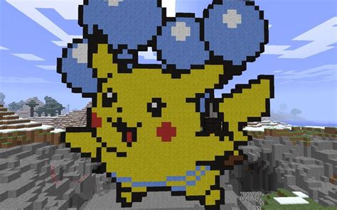 Pokemon Pixel Art Pikachu Minecraft Draw Metro