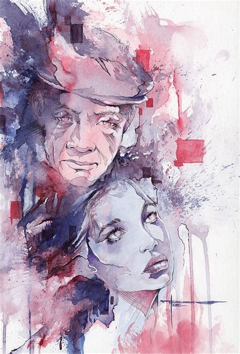 Beautiful Watercolor Paintings By Mekhz Cruzine Retrato Acuarela