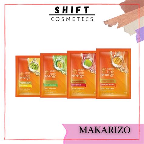 Jual MAKARIZO Hair Energy Creambath Sachet 15 30 60 ML Fibertherapy