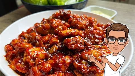 Korean Spicy Chicken Stir Fry Spicy Gochujang Stir Fried Chicken Youtube