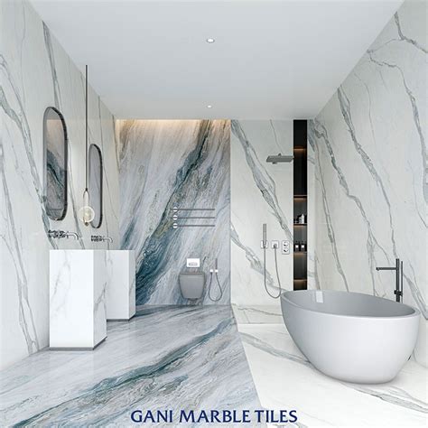 Supply Locke Blue Grey Marble Tiles Factory Quotes