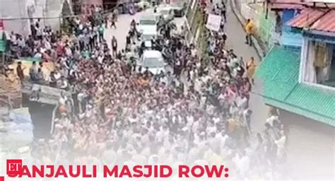 Shimla Mosque Row Massive Protest Over Alleged Illegal Construction Of