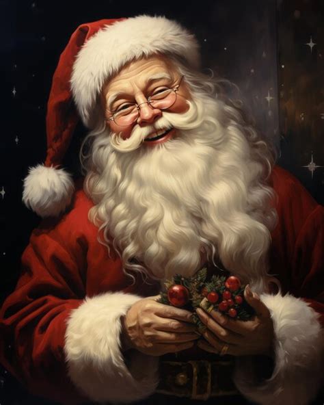 Premium Photo Joyful Santa Claus Spreading Happiness With Ts And Cheer