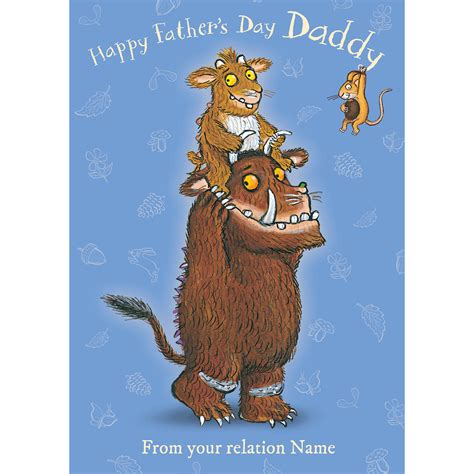 Mothers Day Personalised Card By The Gruffalo Danilo Promotions