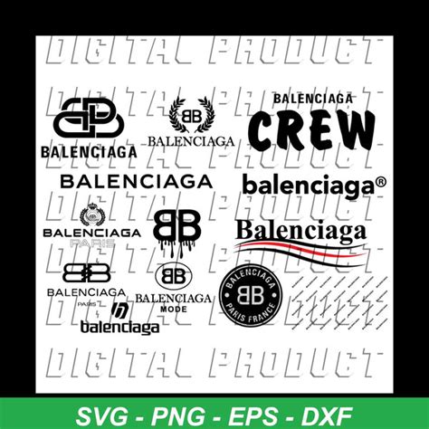 Balenciaga Logos Svg Bundle Trending Svg Balenciaga Svg B Inspire