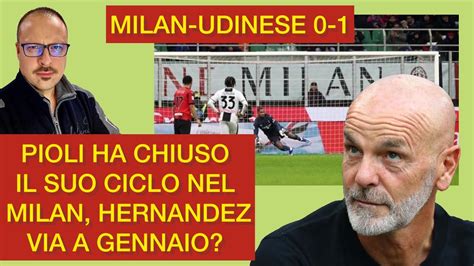 PIOLI HA CHIUSO IL SUO CICLO NEL MILAN THEO HERNANDEZ VIA A GENNAIO