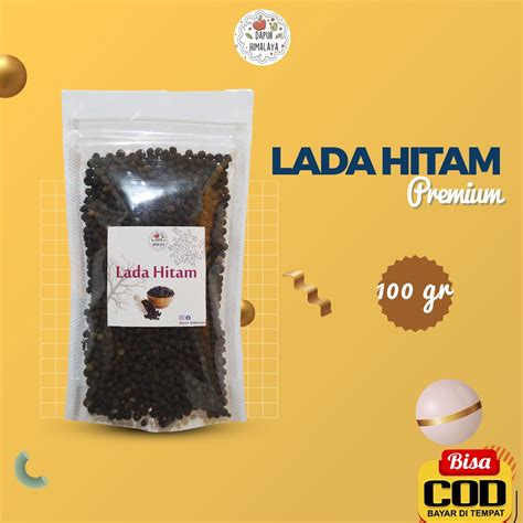 Jual Lada Hitam Gr Butir Merica Hitam Kasar Black Pepper Bumbu