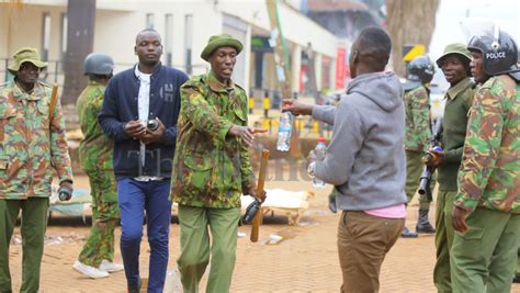 The Standard Digital On Twitter A Resident Distributes Water To