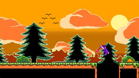 [OC][CC] Sunset in the forest mockup with NES pallet : r/PixelArt