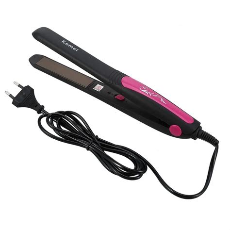 Professional Kemei Electric Hair Straightener Rapid Heating Ceramic