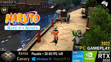 Naruto Rise Of A Ninja PC Gameplay Xenia Canary Playable Xbox 360