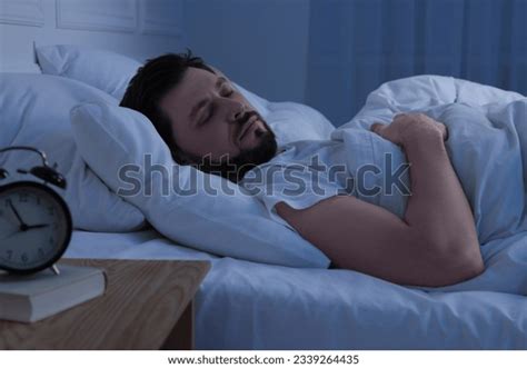 Handsome Man Sleeping Bed Night Stock Photo 2339264435 | Shutterstock